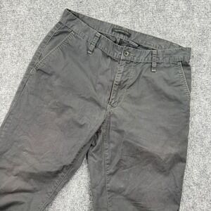 John Varvatos USA Mens Chino Pants Dark Gray Size 33 Cotton Straight Fit